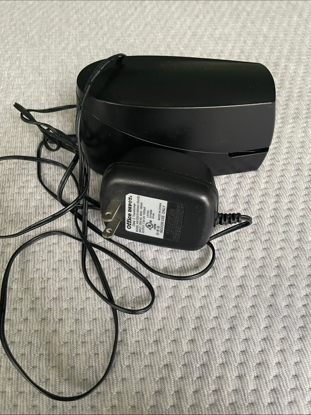 Office Depot Black Electric Stapler with Power Adapter